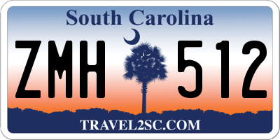 SC license plate ZMH512