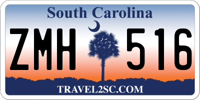 SC license plate ZMH516