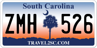 SC license plate ZMH526