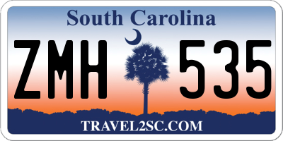 SC license plate ZMH535