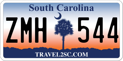 SC license plate ZMH544