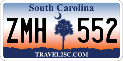 SC license plate ZMH552
