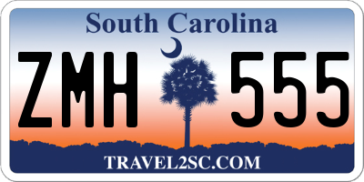 SC license plate ZMH555