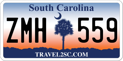 SC license plate ZMH559