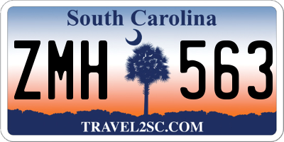 SC license plate ZMH563