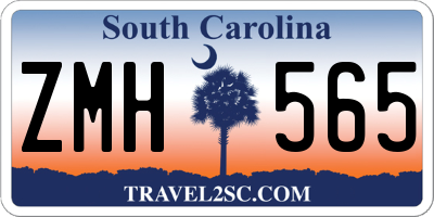 SC license plate ZMH565