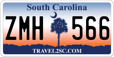 SC license plate ZMH566