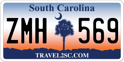 SC license plate ZMH569