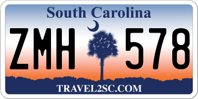 SC license plate ZMH578