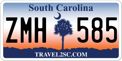 SC license plate ZMH585