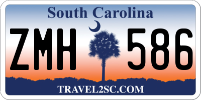 SC license plate ZMH586