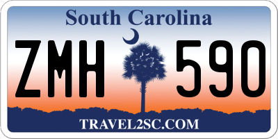 SC license plate ZMH590