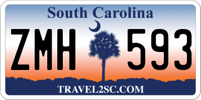 SC license plate ZMH593