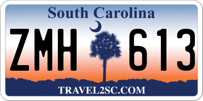 SC license plate ZMH613