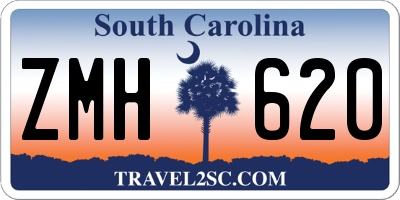 SC license plate ZMH620