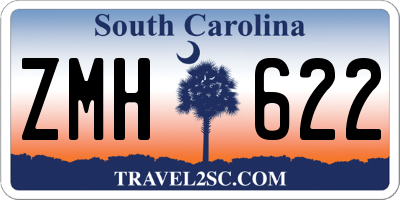 SC license plate ZMH622
