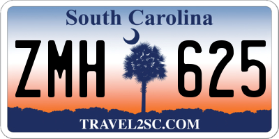 SC license plate ZMH625