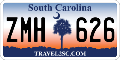 SC license plate ZMH626