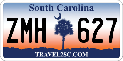 SC license plate ZMH627