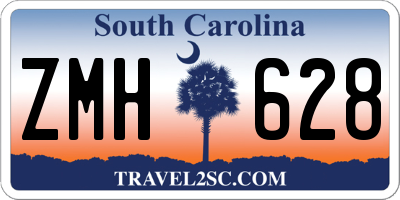 SC license plate ZMH628
