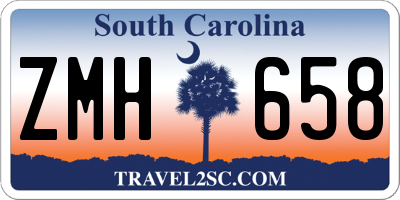 SC license plate ZMH658