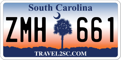 SC license plate ZMH661