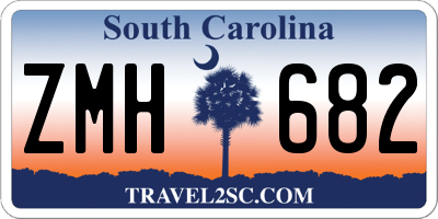 SC license plate ZMH682