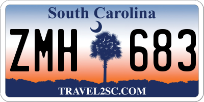SC license plate ZMH683