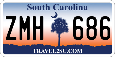 SC license plate ZMH686