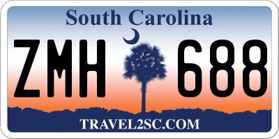 SC license plate ZMH688