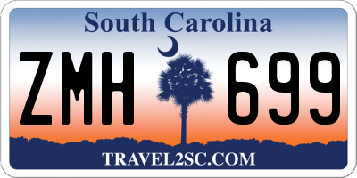 SC license plate ZMH699