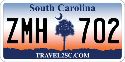 SC license plate ZMH702
