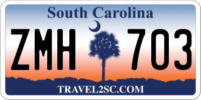 SC license plate ZMH703