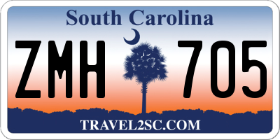 SC license plate ZMH705