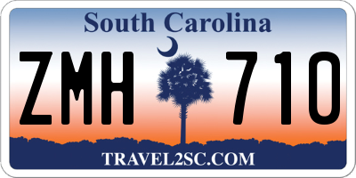 SC license plate ZMH710