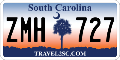 SC license plate ZMH727