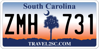 SC license plate ZMH731