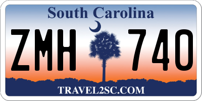SC license plate ZMH740