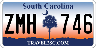 SC license plate ZMH746