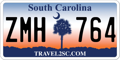 SC license plate ZMH764