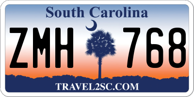 SC license plate ZMH768
