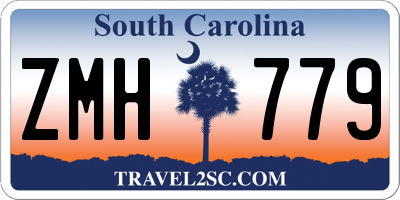 SC license plate ZMH779