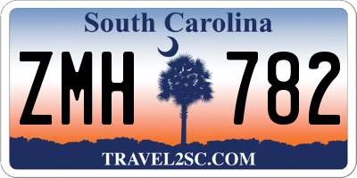 SC license plate ZMH782