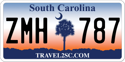 SC license plate ZMH787