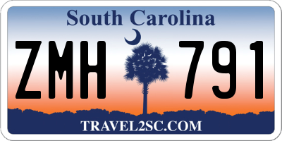 SC license plate ZMH791