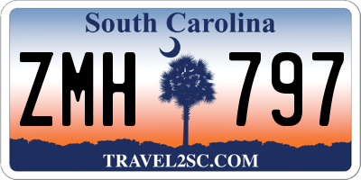 SC license plate ZMH797