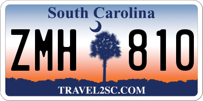 SC license plate ZMH810