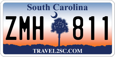 SC license plate ZMH811