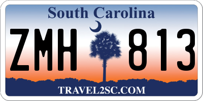 SC license plate ZMH813