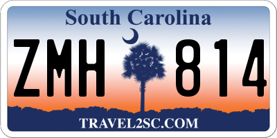 SC license plate ZMH814